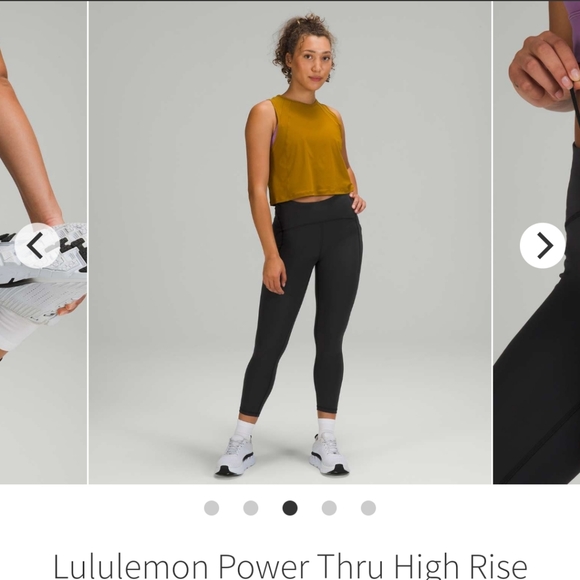 Lululemon Power Thru High Rise Crop 23" - Picture 3 of 8